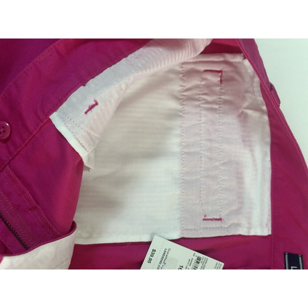 Land’s End Women's Shorts Size 16 Pink Magenta NWT - Picture 12 of 16